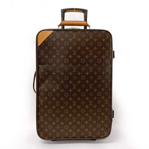 Louis Vuitton Pegasus Suitcase Carry Case Nume Leather Brown